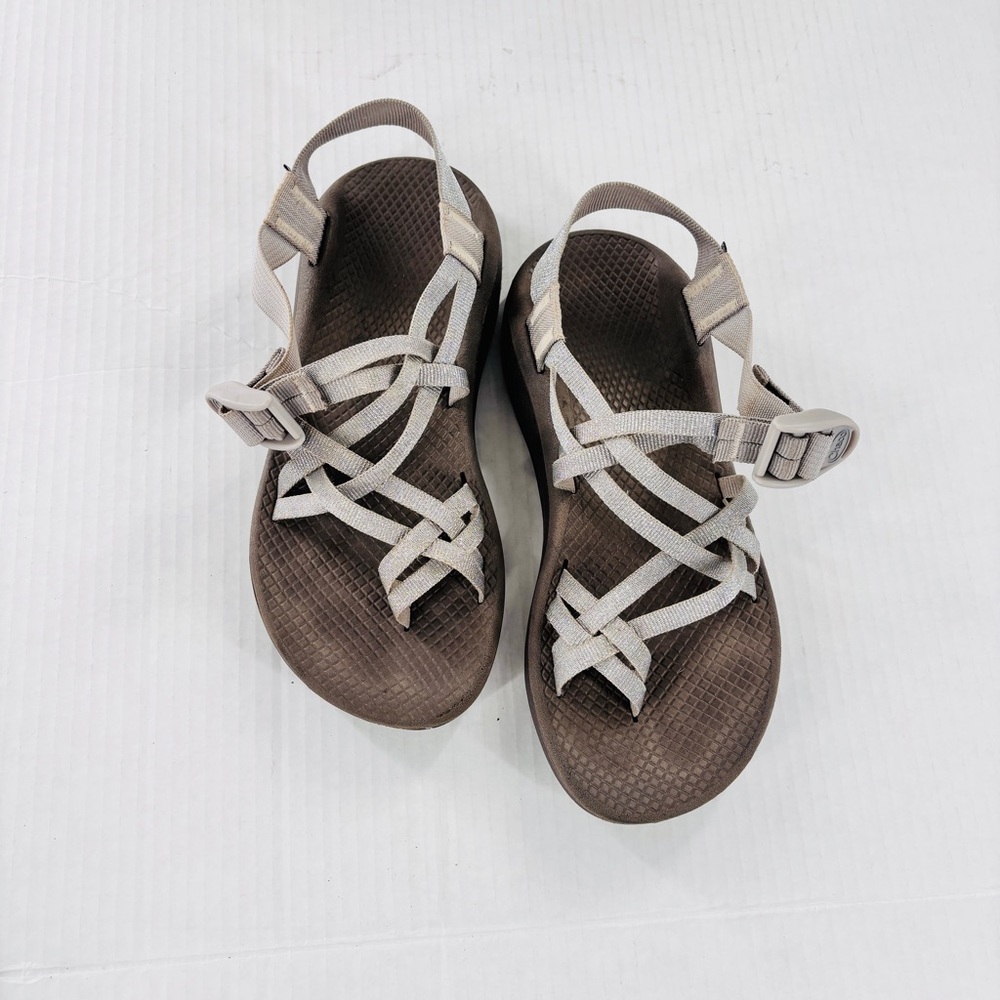 Chaco Women's silver Strappy Sport Sandals